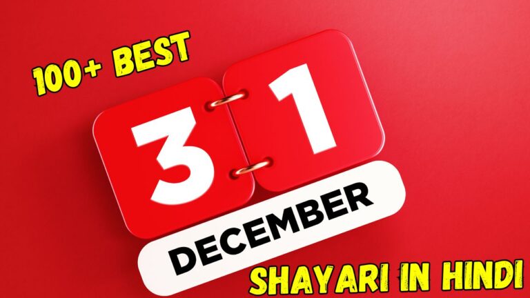 31 December Shayari in Hindi