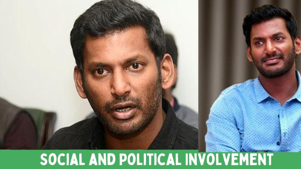 Actor Vishal Krishna Reddy Social and Political Involvement