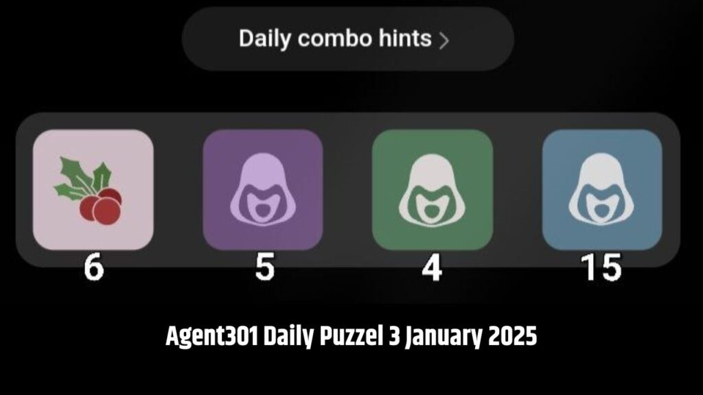 Agent301 Daily Puzzel 3 January 2025