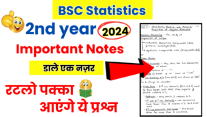 BSC 2nd year Statistics Notes