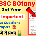 BSC 3rd year Botany previous question papers