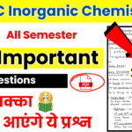 BSC Inorganic Chemistry Previous Year Question Papers