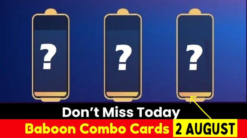 Baboon Combo Cards 2 August