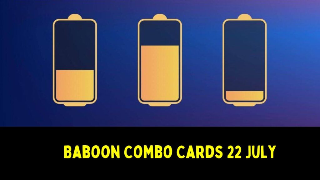 Baboon Combo Cards 22 July