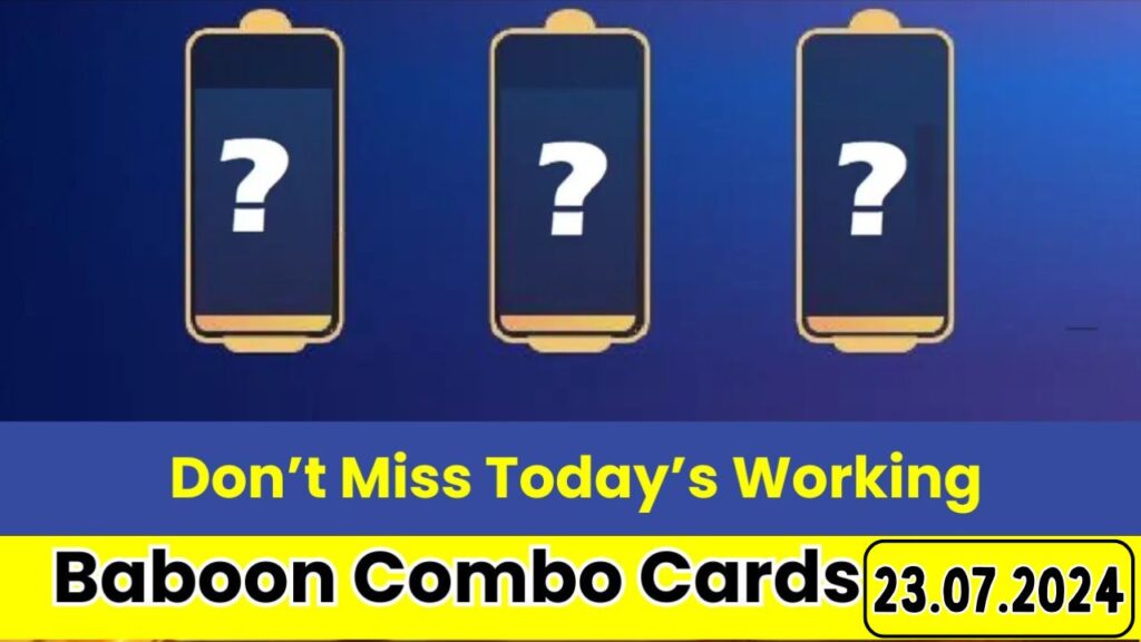 Baboon Combo Cards 23 July