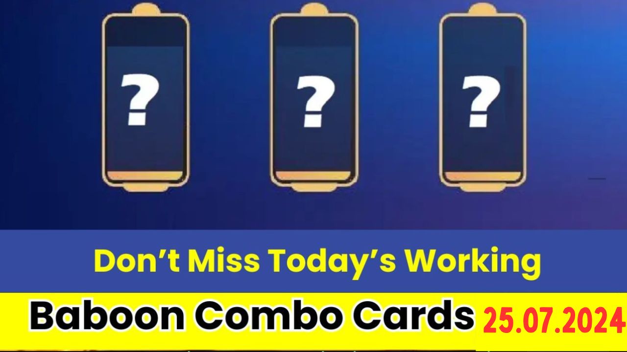 Baboon Combo Cards 25 July