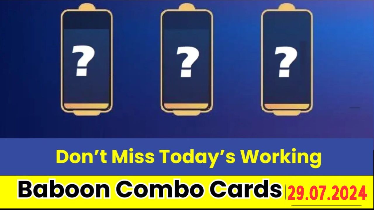 Baboon Combo Cards 29 July