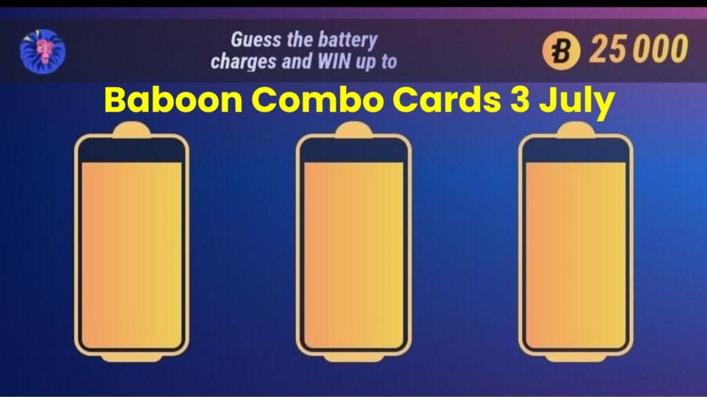 Baboon Combo Cards 3 July