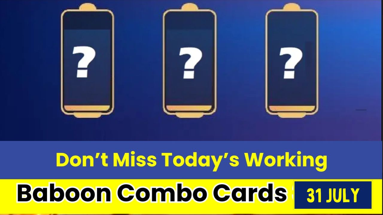 Baboon Combo Cards 31 July