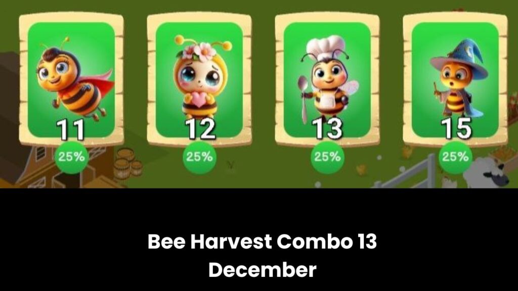 Bee Harvest Combo 13 December