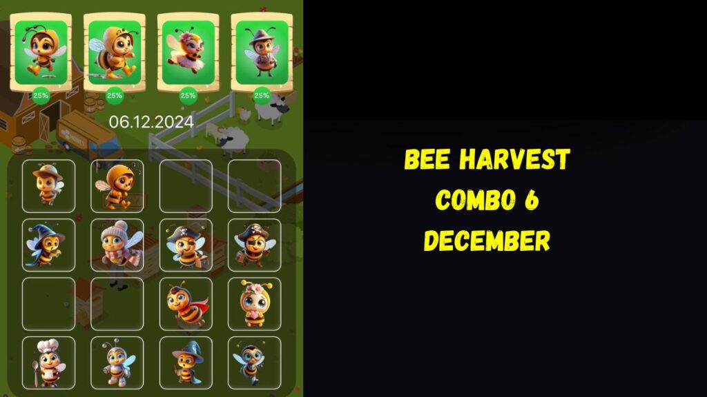 Bee Harvest Combo 6 December