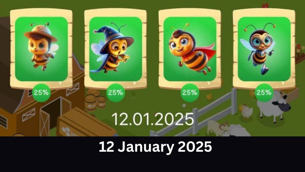 Bee Harvest Daily Combo 12 January 2025