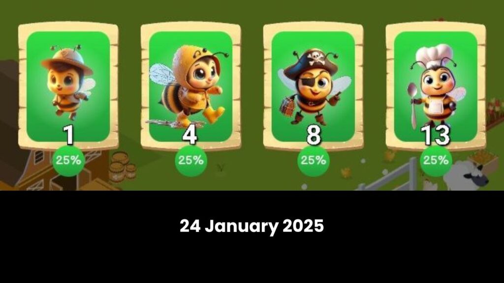 Bee Harvest Daily Combo 24 January 2025