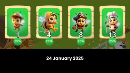 Bee Harvest Daily Combo 24 January 2025