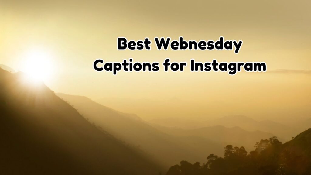 Best Webnesday Captions for Instagram