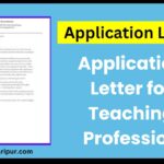 Application Letter for Teaching Profession