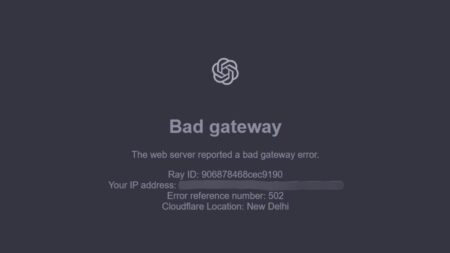 Chatgpt Bad gateway The web server reported a bad gateway error