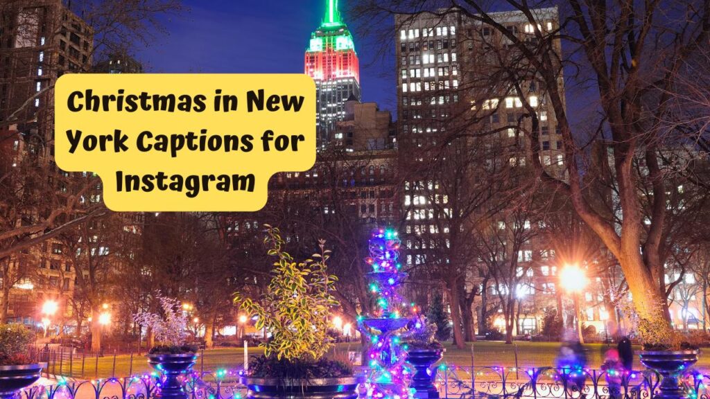 Christmas in New York Captions for Instagram