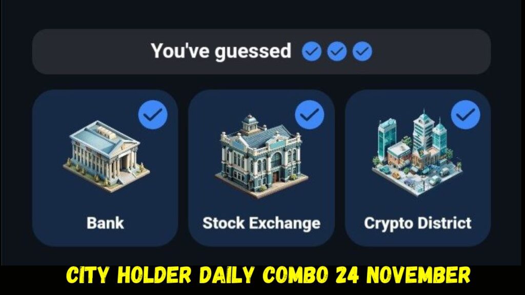 City Holder Daily Combo 24 November