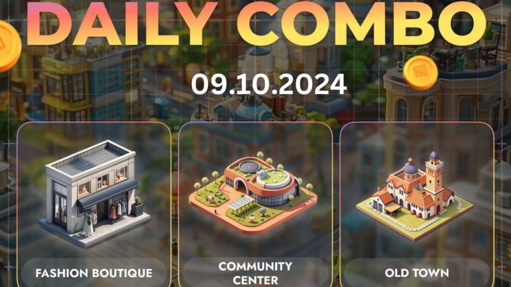 City Holder Game Daily Combo 9 October