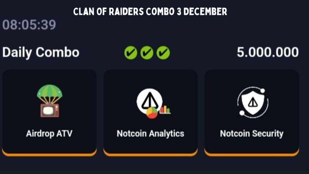 Clan Of Raiders Combo 3 December