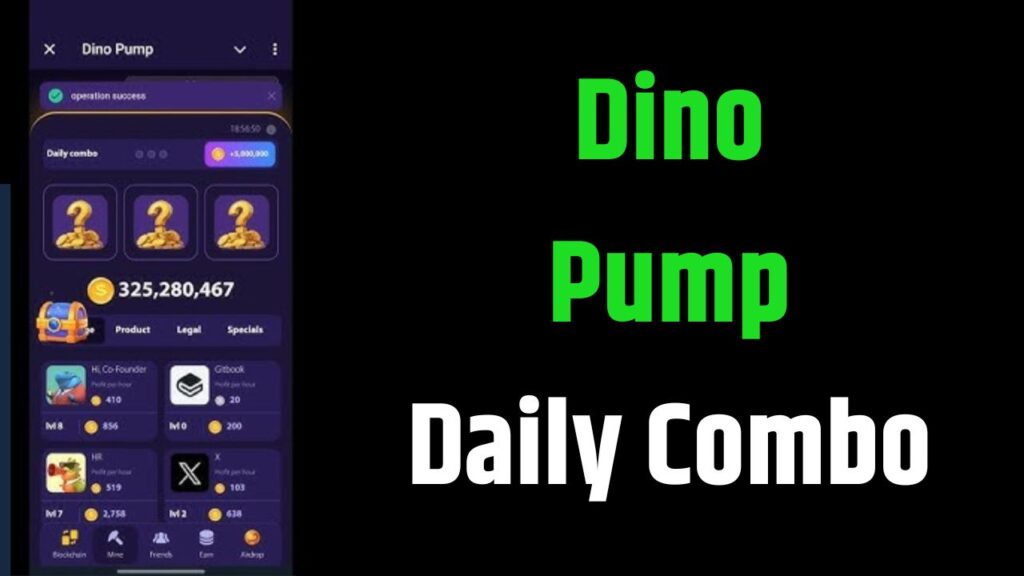 Dino Pump Daily Combo 