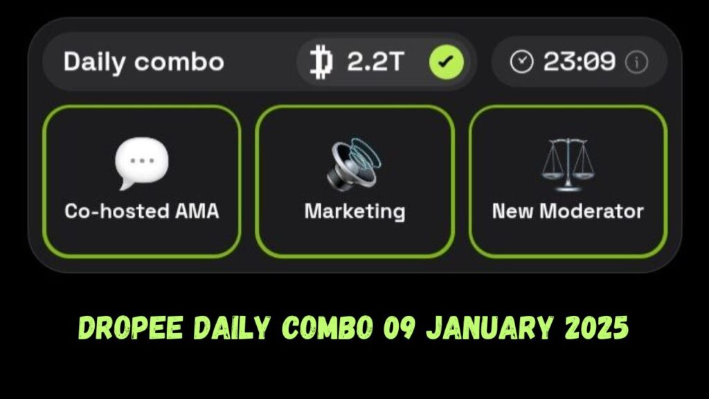 Dropee Daily Combo 09 January 2025