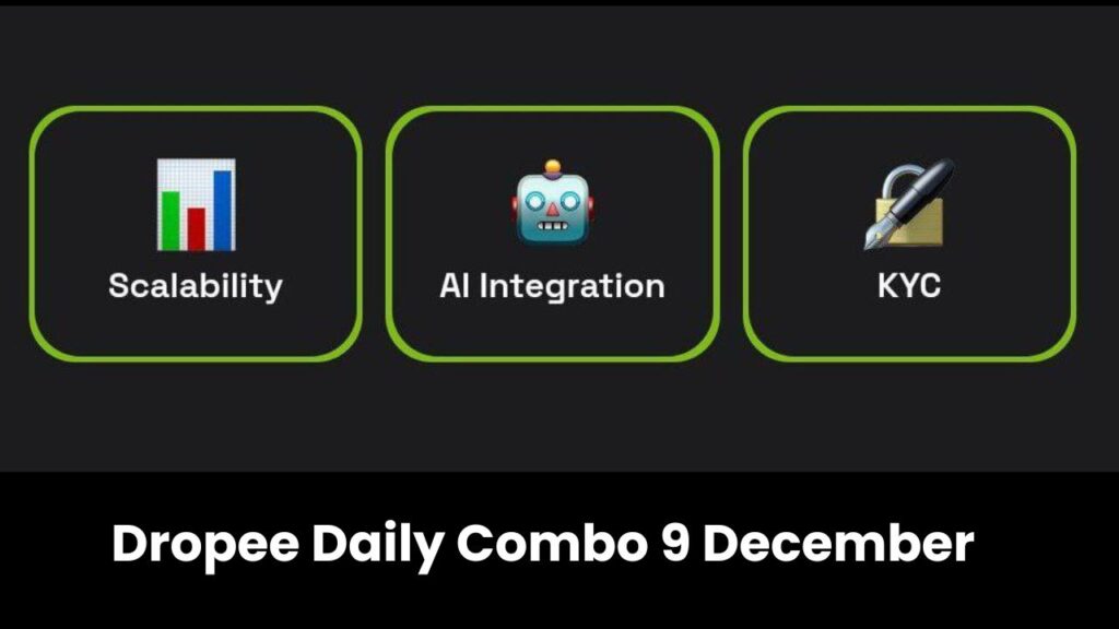 Dropee Daily Combo 9 December