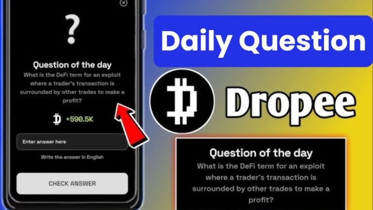 Dropee Daily Question