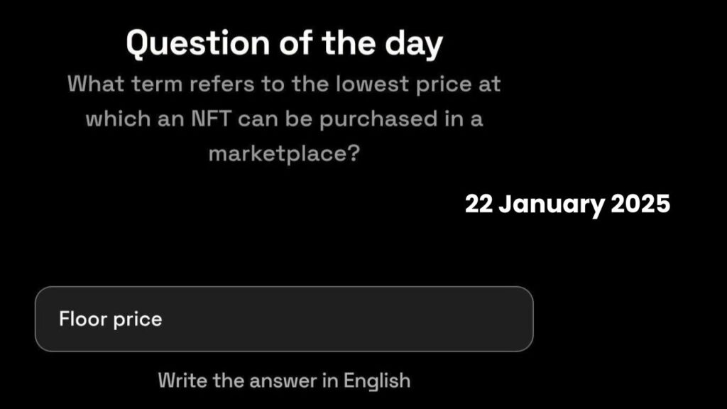 Dropee Daily Question 22 January 2025