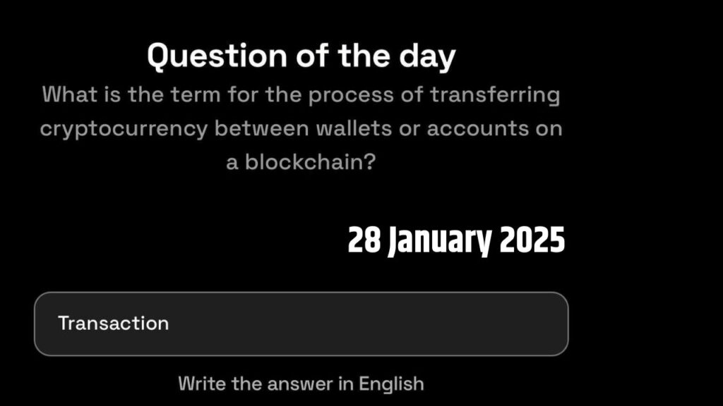 Dropee Daily Question 28 January 2025