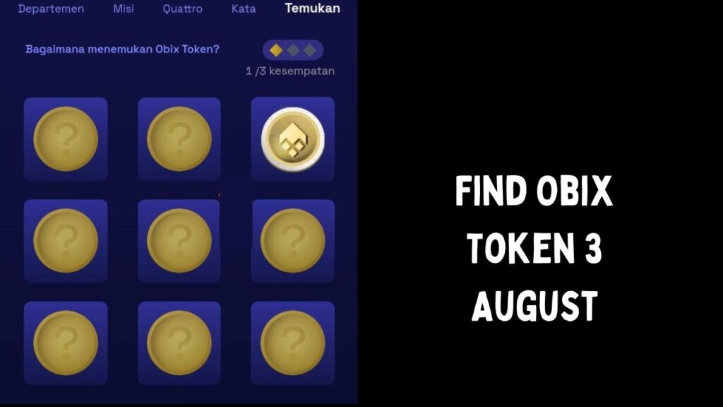 Find Obix Token 3 August