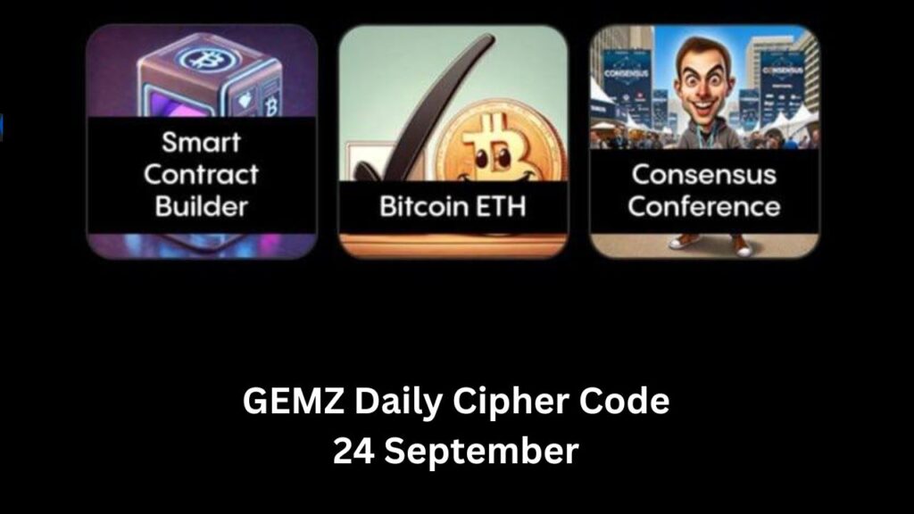 GEMZ Daily Cipher Code 24 September