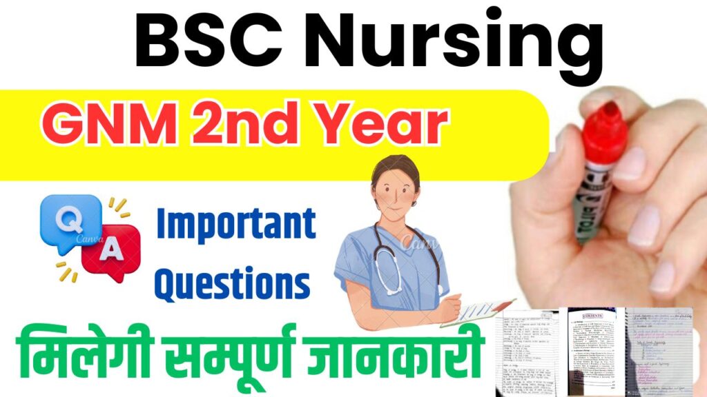 GNM 2nd year important questions