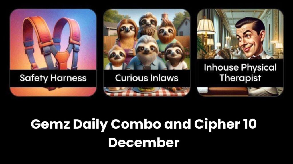 Gemz Daily Combo and Cipher 10 December