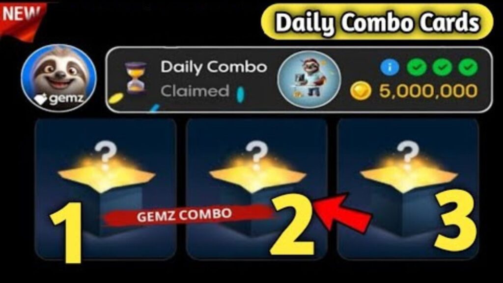 Gemz Daily combo Card