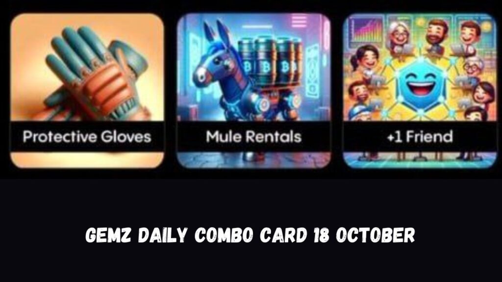 Gemz Daily combo Card 18 October