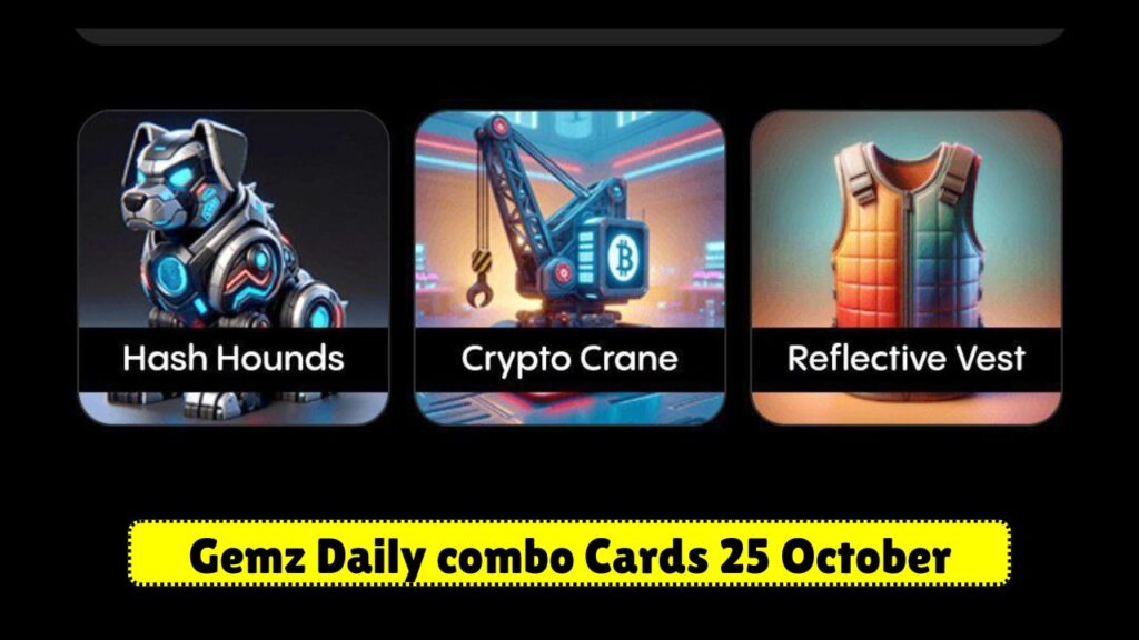 Gemz Daily combo Cards 25 October