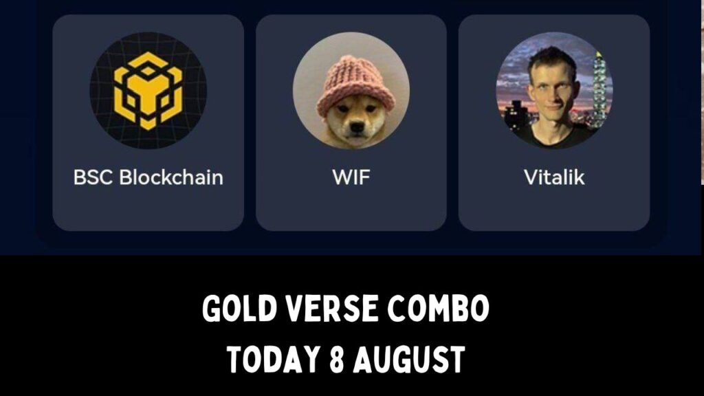 Gold Verse Combo Today 8 August