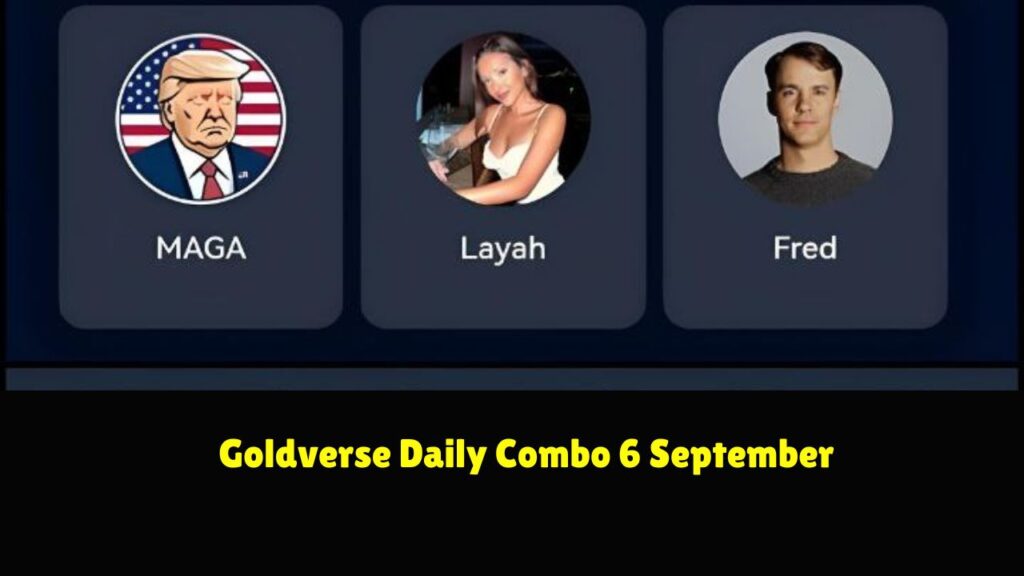 Goldverse Daily Combo 6 September