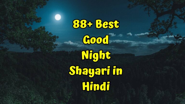 Good Night Shayari in Hindi