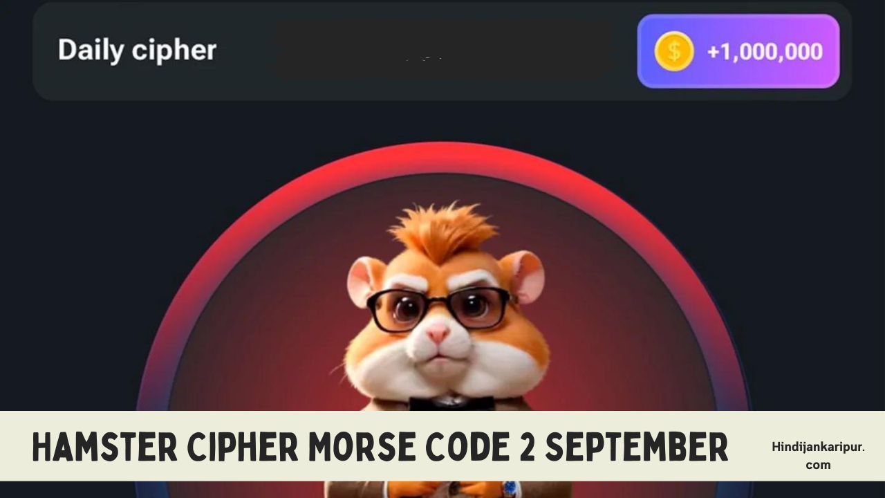 Hamster Cipher Morse Code 2 September