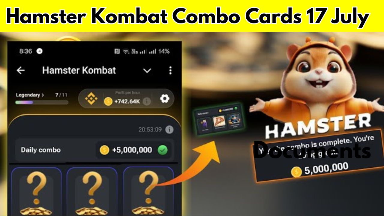 Hamster Kombat Combo Cards 17 July