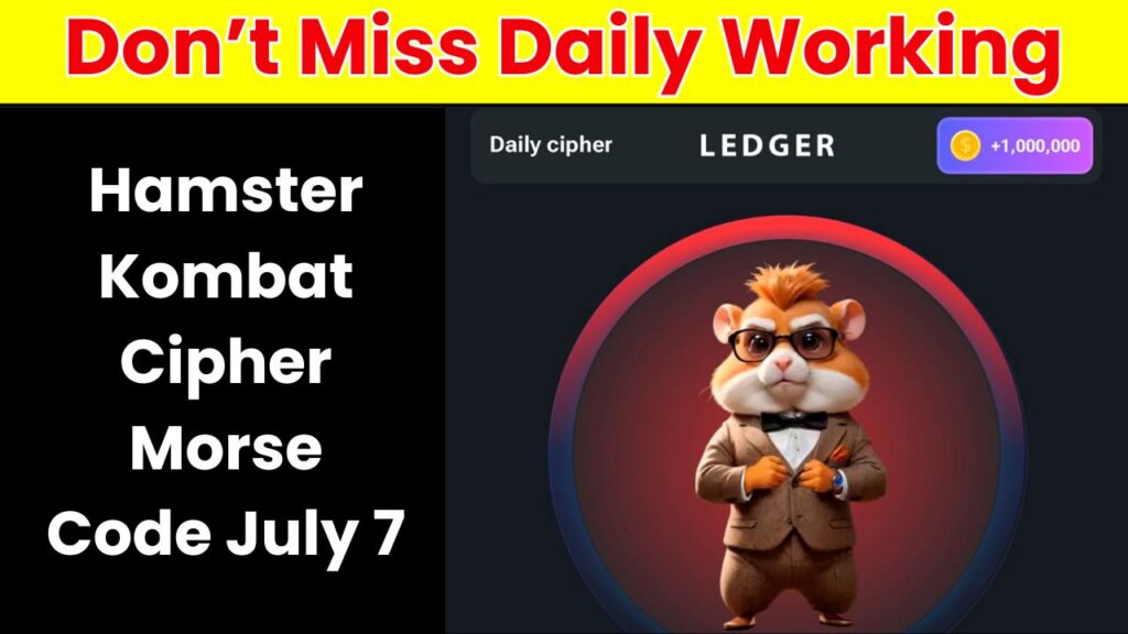 Hamster Kombat Cipher Morse Code July 7