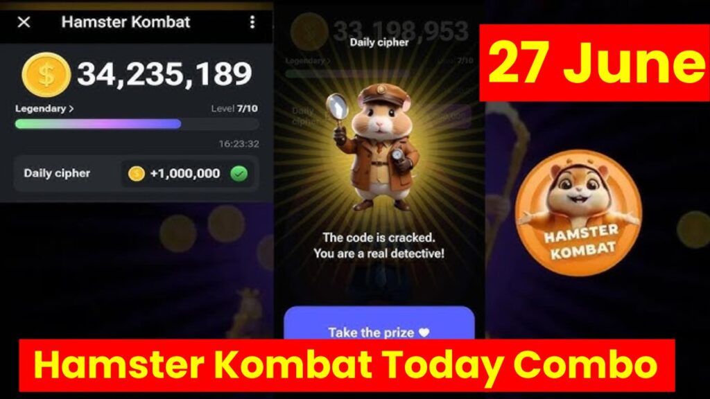 Hamster Kombat Combo Cards June 27 