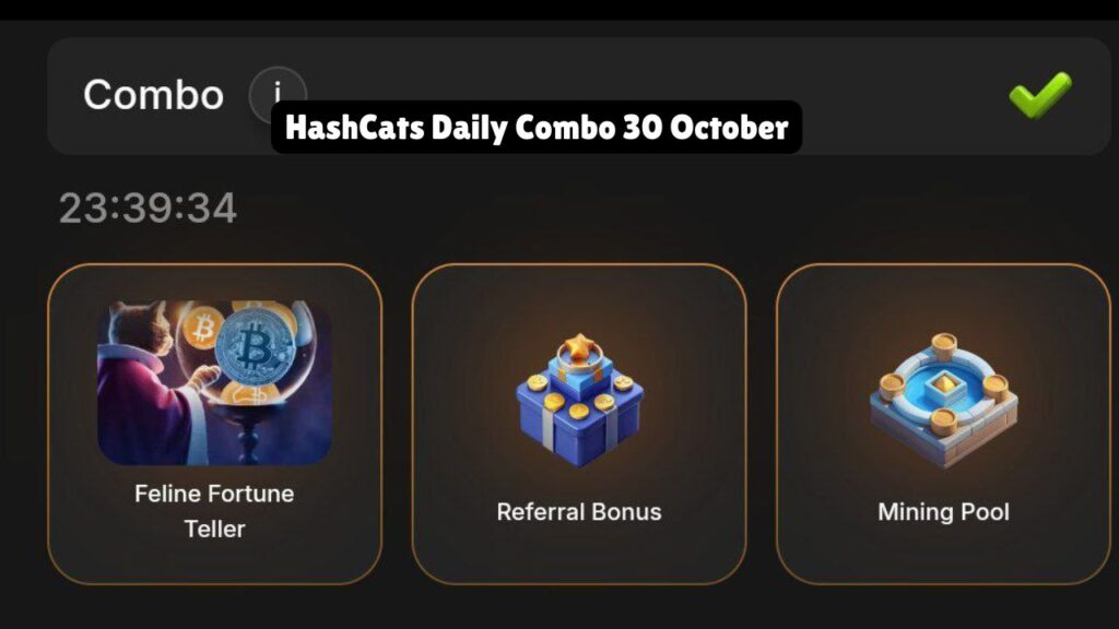 HashCats Daily Combo 30 October