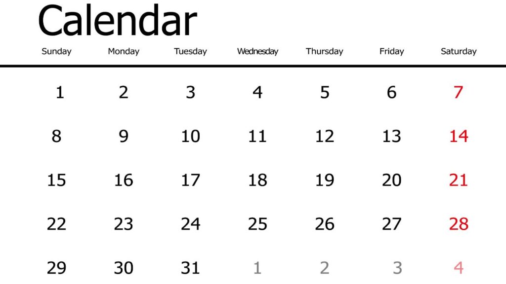 Hindu Calendar 2025 with Tithi