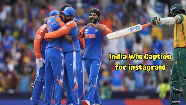 India Win Caption for instagram