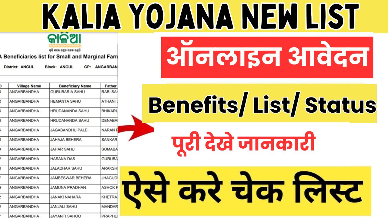 Kalia Yojana New list