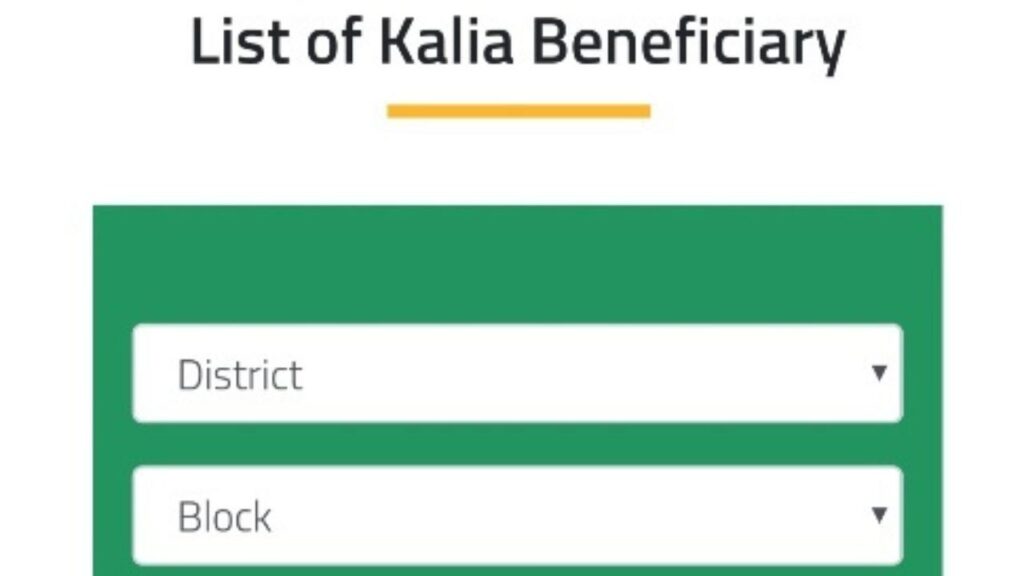 Kalia Yojana New list 